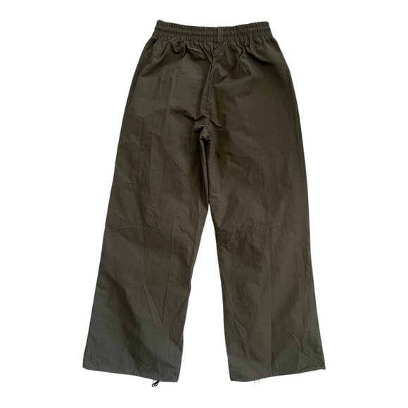 BY.DYLN Cargo Wide Leg Pants Green‎ Small Utility Streetwear Gorpcore Nylon - Picture 2 of 10